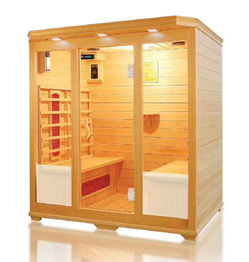 Infrasarkano staru sauna WSD-8004LDG -	1750x1350x1900(mm)